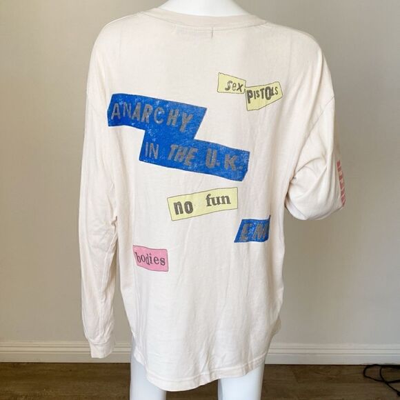 Daydreamer Sex Pistols Anarchy in the UK Long Sleeve Oversize Tee - Picture 3 of 10